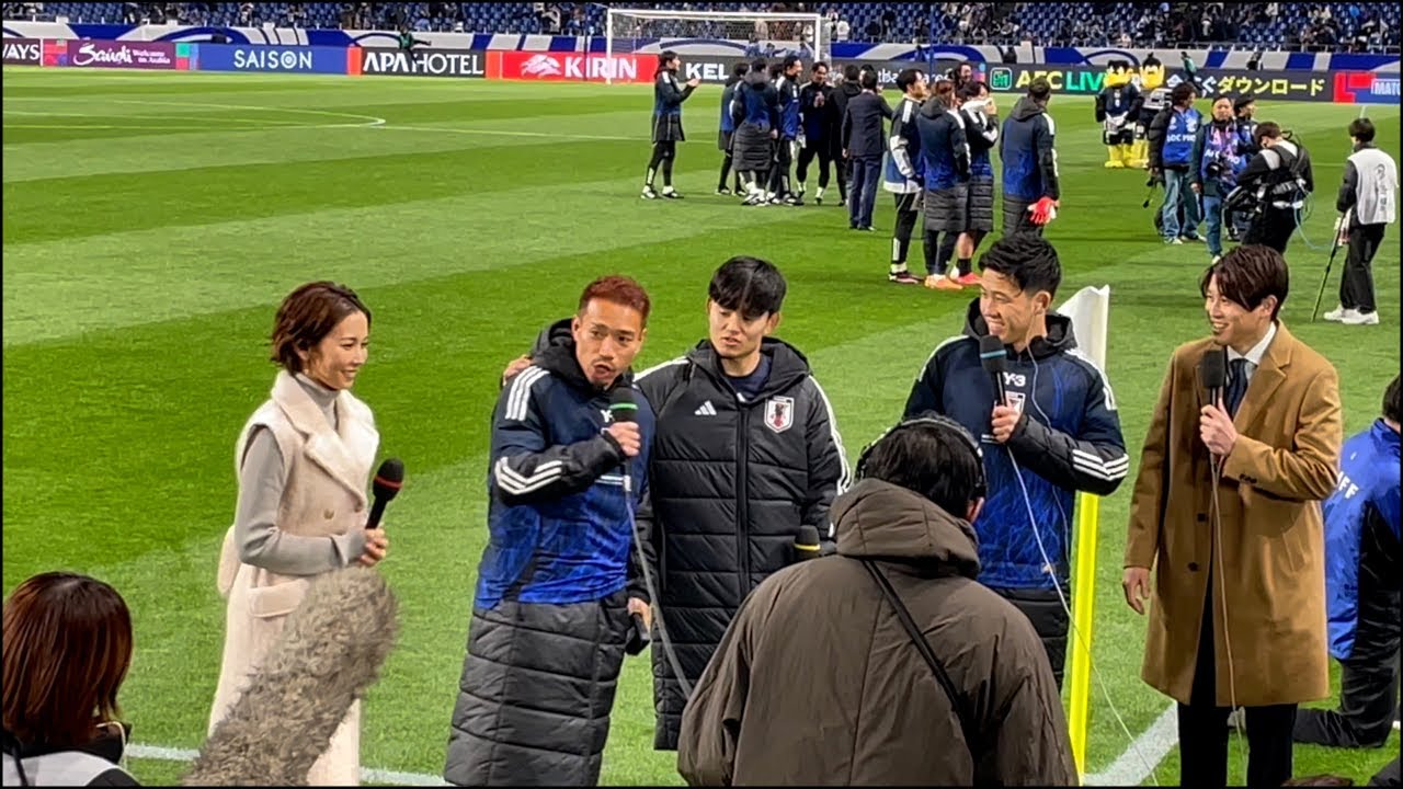 日本サッカーワールドカップ最終予選　日本対バーレーン戦の別角度