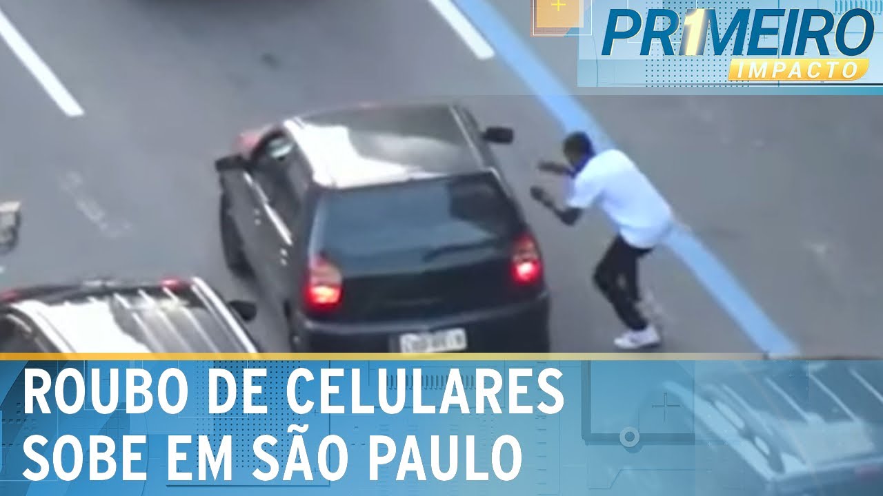 Bairros de SP têm aumento de quase 50% de roubos e furtos de celulares | Primeiro Impacto (21/08/24)