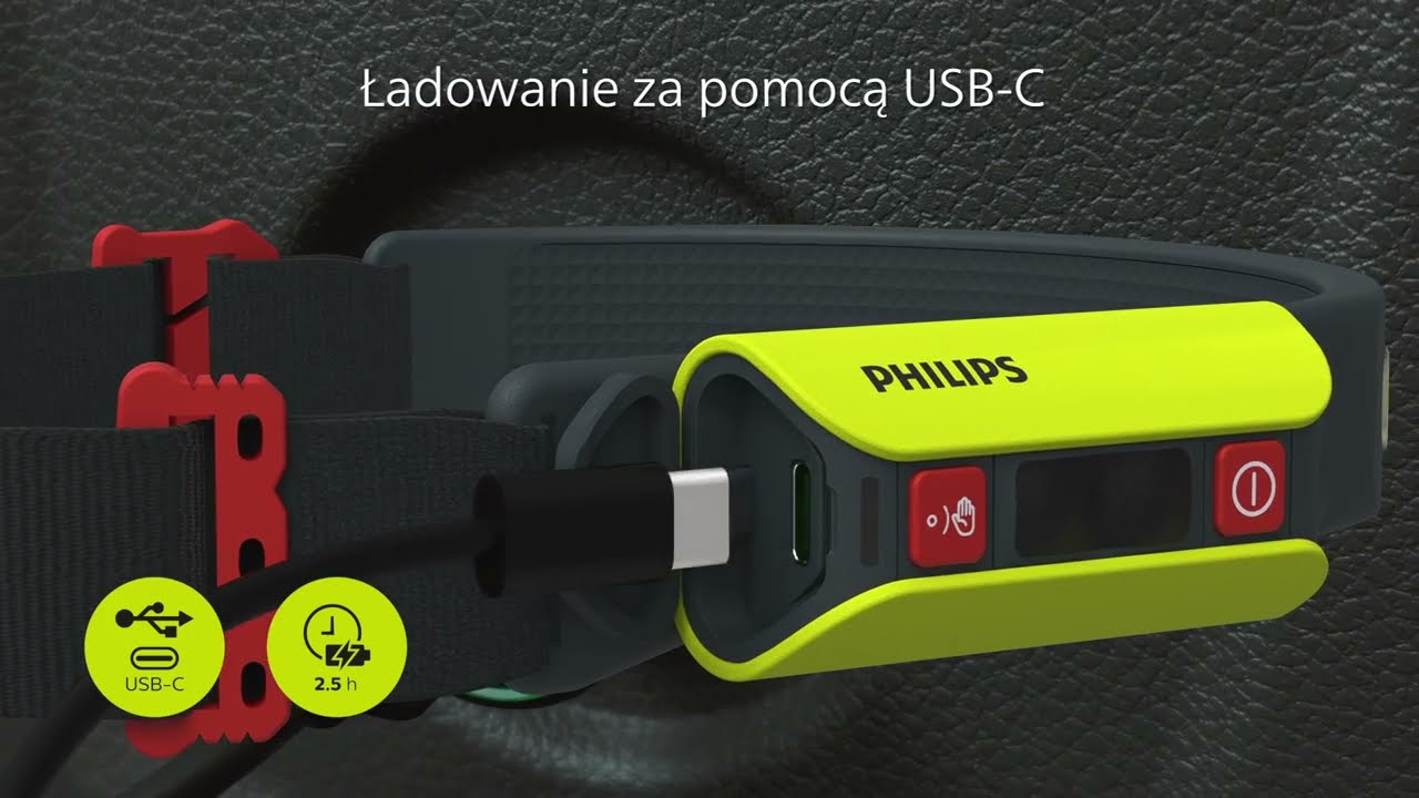PHILIPS XPERION 6000 HEADLIGHT - Reflektor LED z dwoma trybami pracy, wykrywający ruch