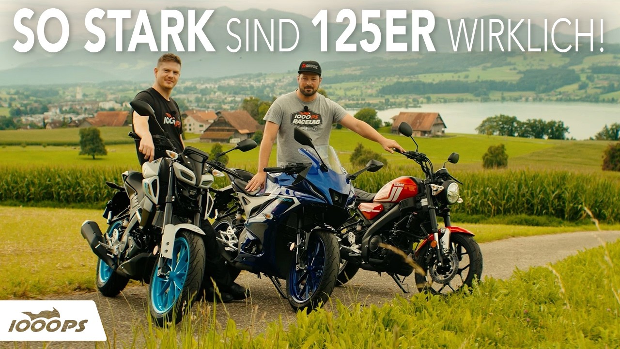 Drei Vorurteile gegenüber 125er Motorrädern, die Unsinn sind! Yamahas A1 Bikes im Schweiz Test