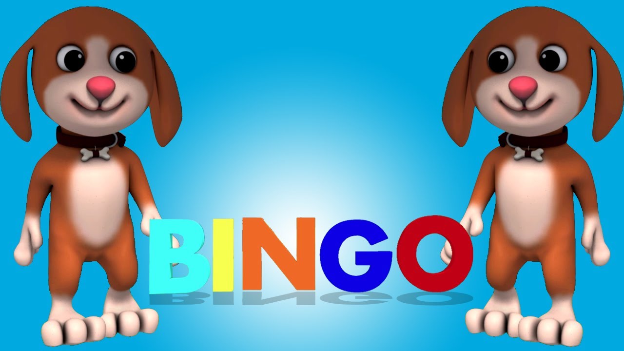 Bingo o cão | 3D rima de berçário | Kids Songs | Nursery Rhymes For Children | Bingo Dog Song