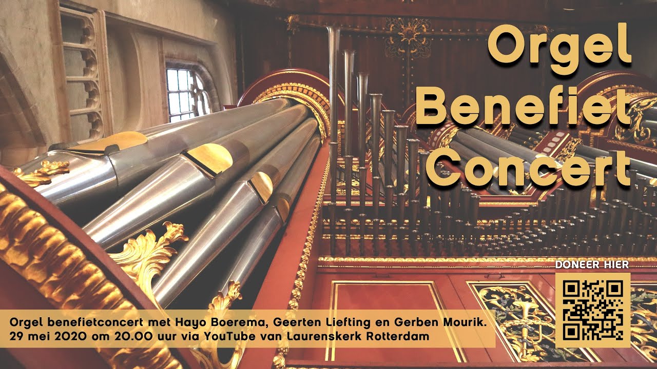 Orgel benefietconcert met Hayo Boerema, Geerten Liefting en Gerben Mourik.