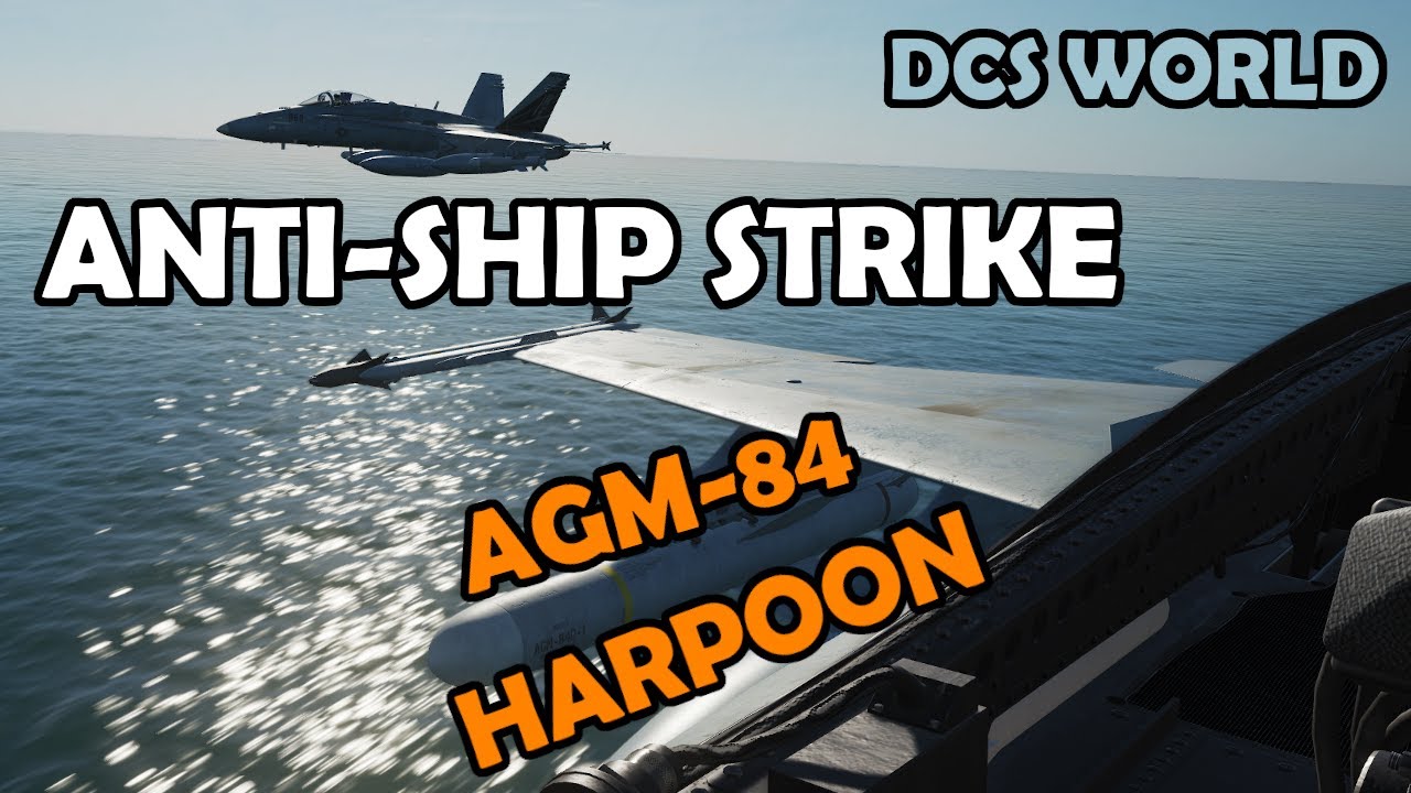 BRUISER! | Low level strike against moving ships | AGM-84D Harpoon | DCS World F/A-18C Hornet