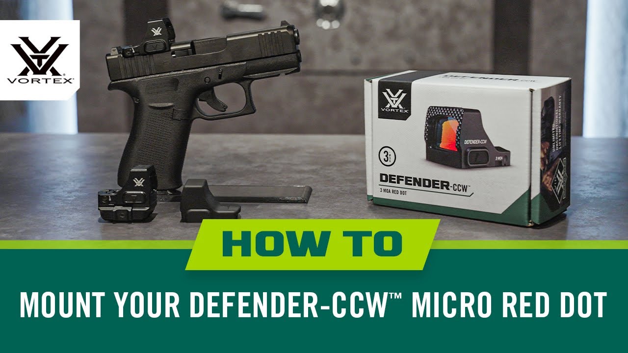 Как установить Defender-CCW™ Micro Red Dot