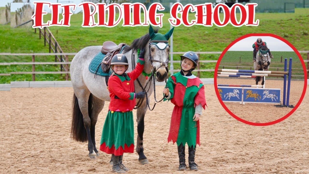 ELF RIDING SCHOOL PART 2 - IVY JUMPS SUNNY ☀️