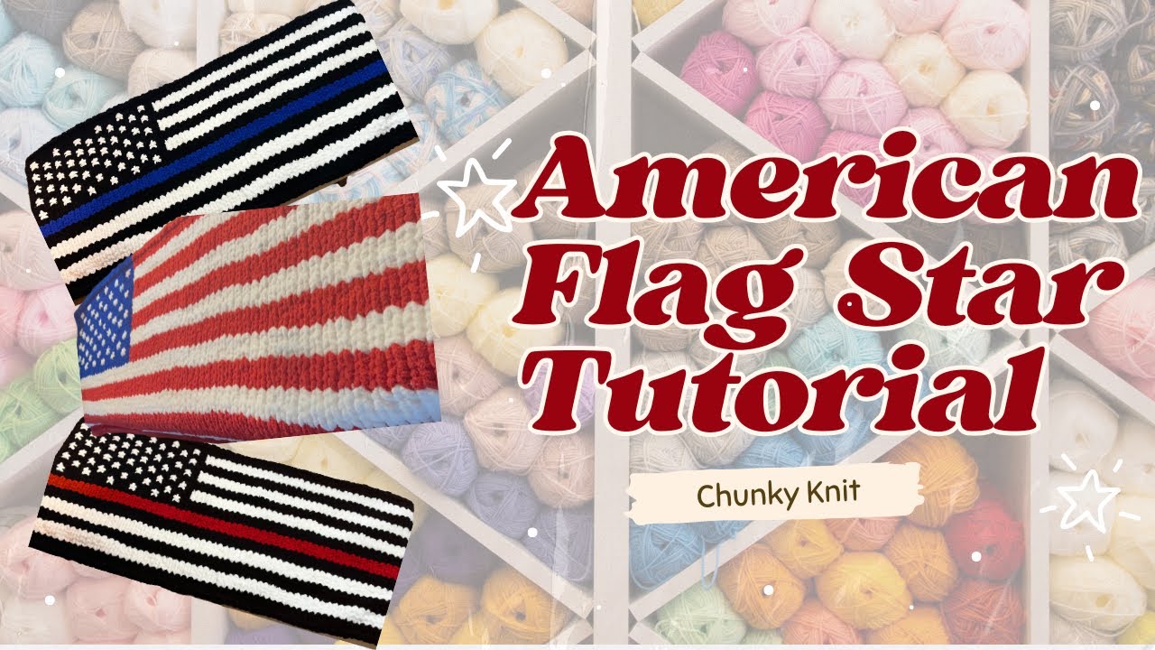 🇺🇸 Finger Knit Star Tutorial | Perfect for Your Chunky Yarn American Flag Blanket!