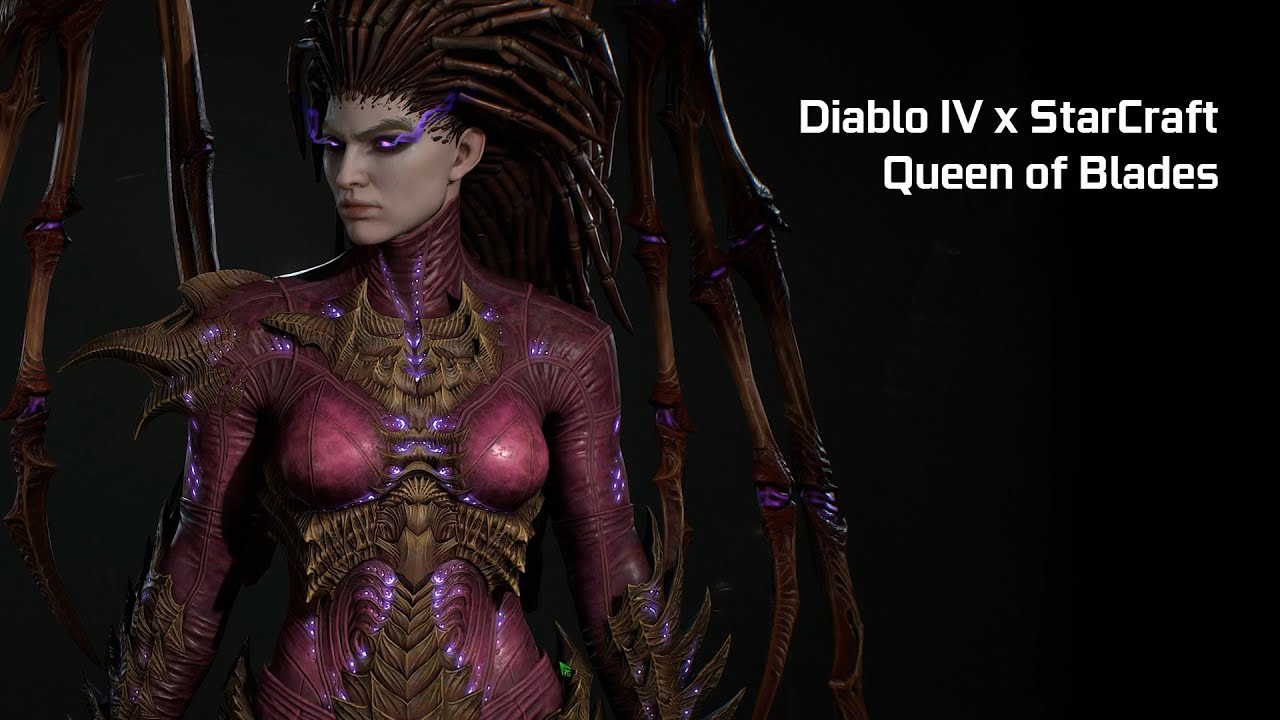 Diablo 4 x StarCraft - Queen of Blades Sarah Kerrigan | 4K RT Ultra