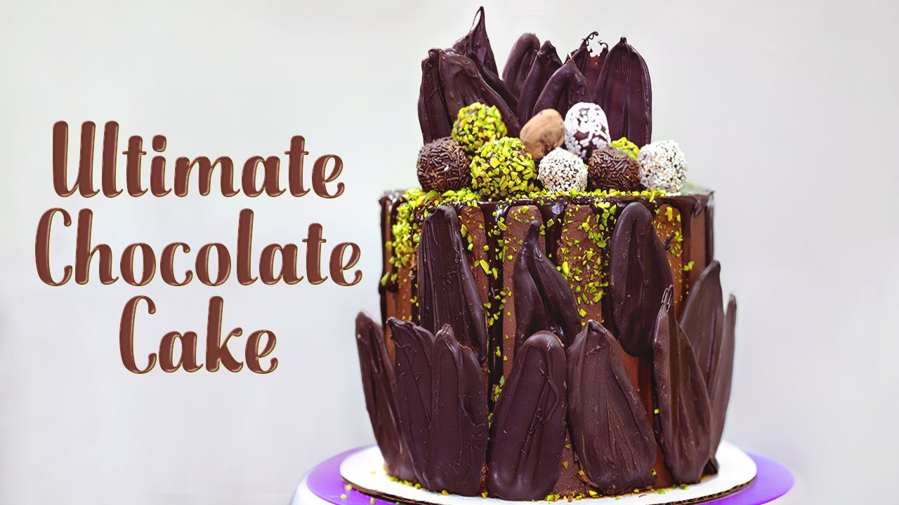 ULTIMATE Chocolate Cake | Chocolate Brushstrokes and Chocolate Truffles