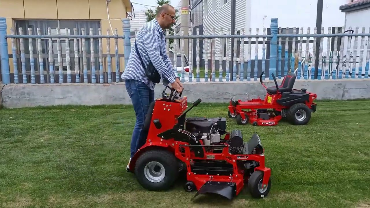 With the stand-up lawn mower, effortlessly create the perfect lawn. #lawnmower #zeroturnmower