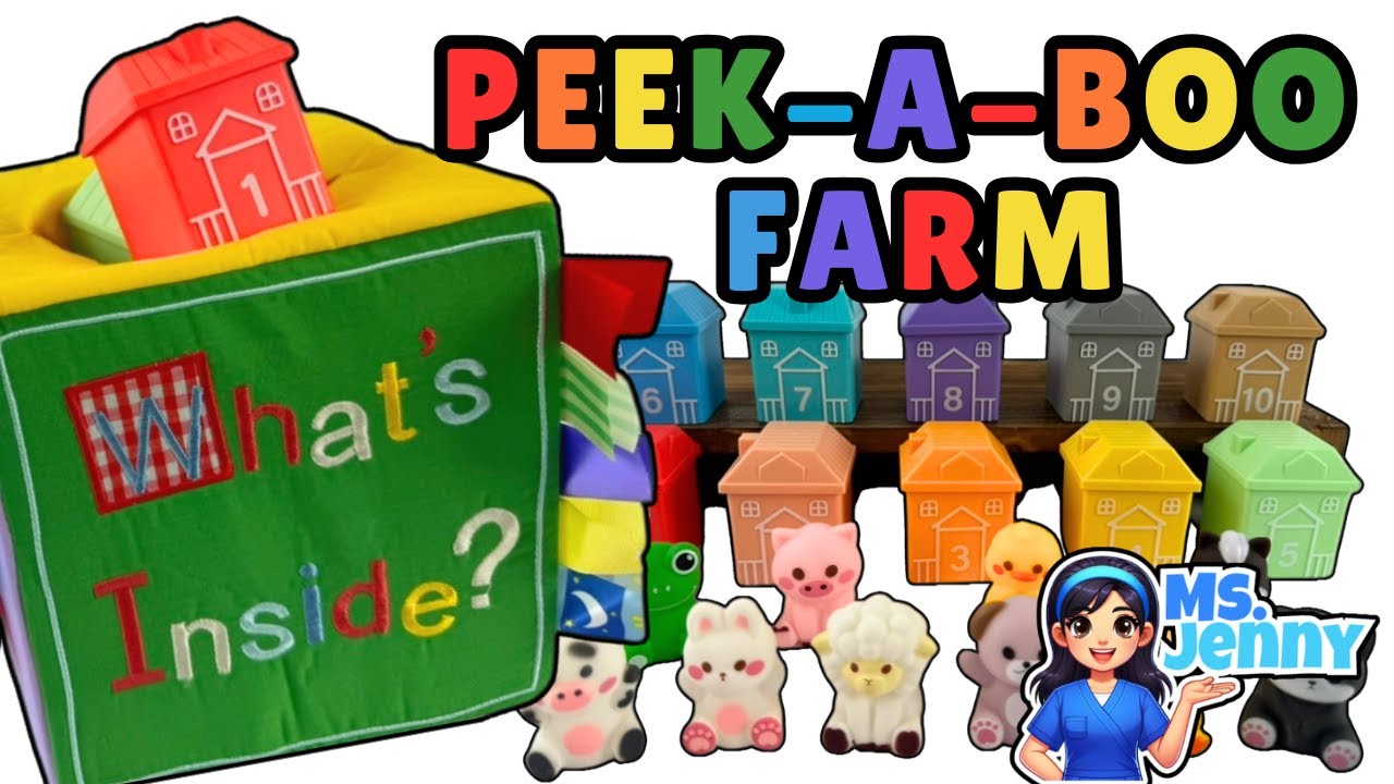 Surprise Toy Farm Box for Baby's | Fun Learning Video | Numbers, Colors & Animals | Speech Therapist