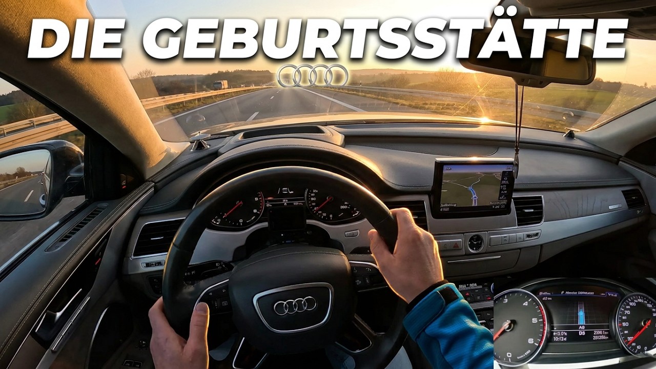 Zurück zur Geburtsstätte: Mit dem A8 4.2 TDI zum Audi Werk Ingolstadt (POV)