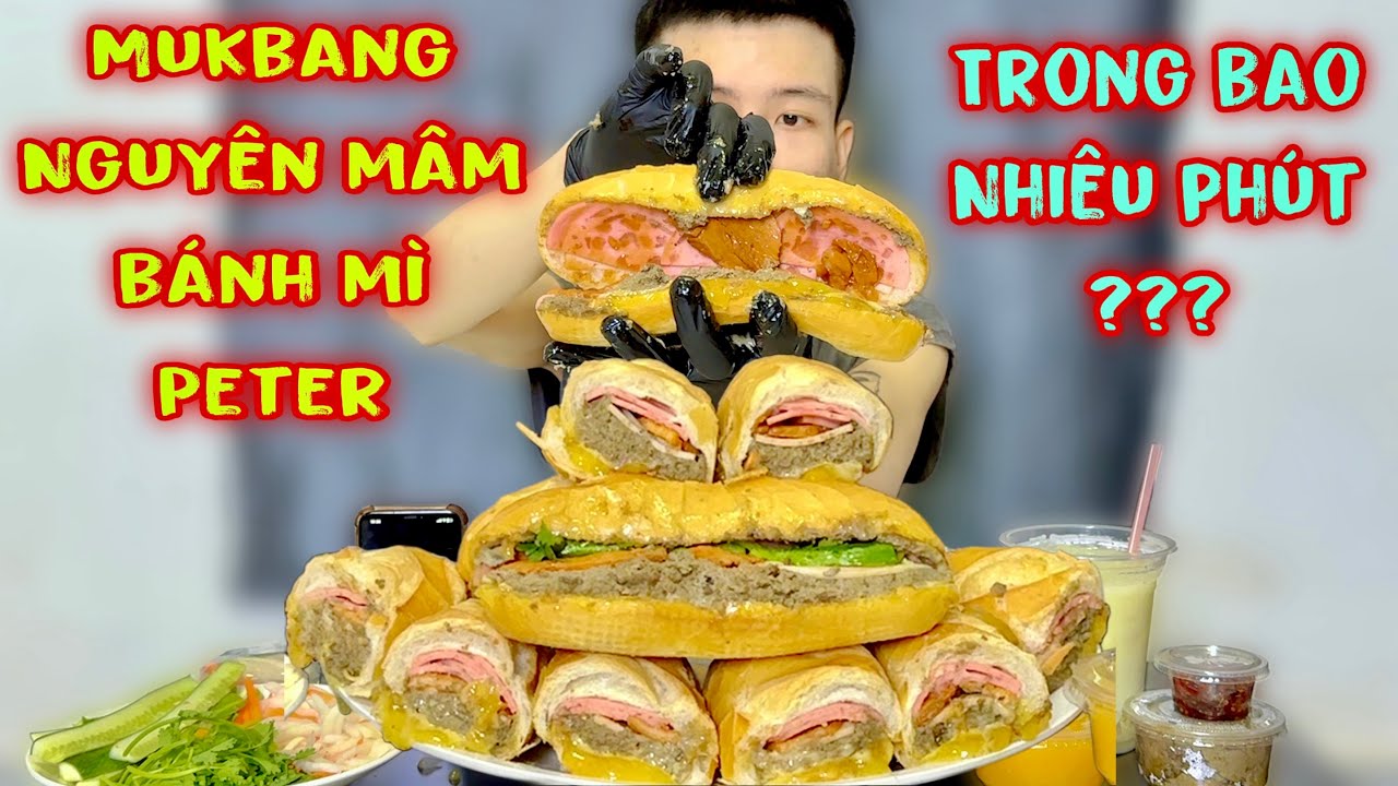Cả Nhà Đoán Xem Hoàng Sẽ Ăn Hết Mâm Bánh Mì Này Trong Bao Nhiêu Phút???