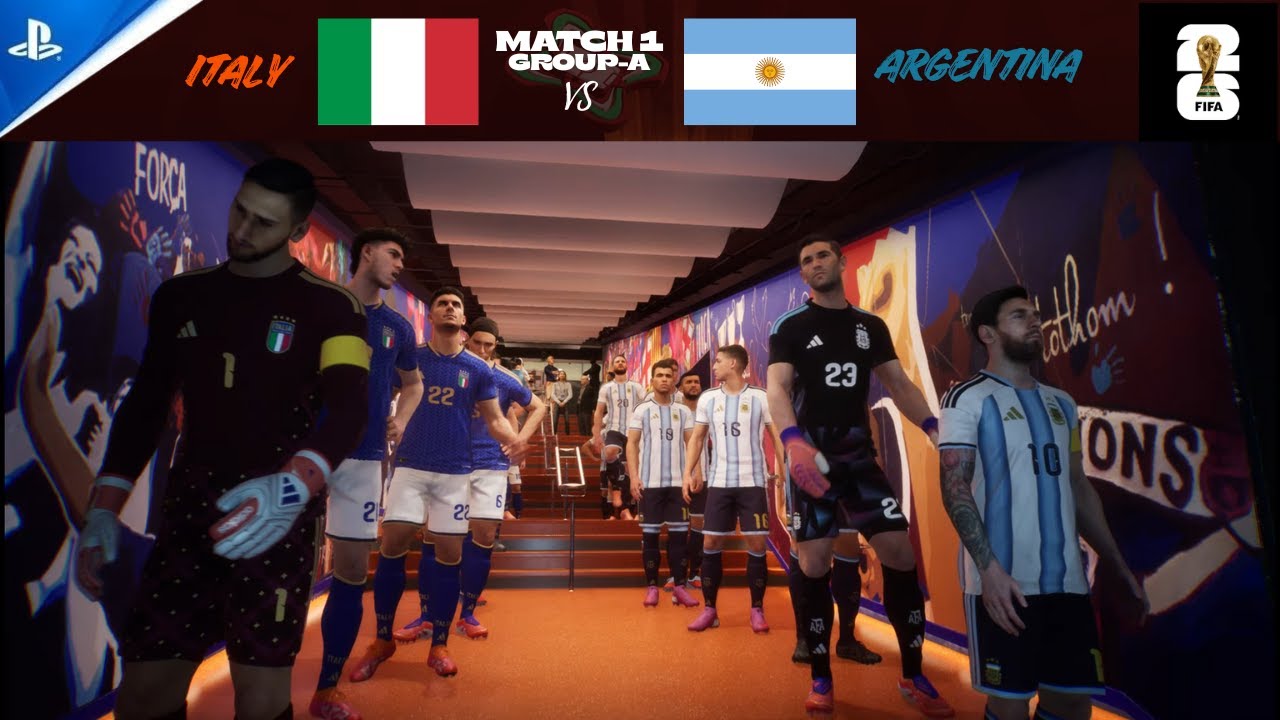 Матч 1 - Группа А | Аргентина против Италии | Первый матч | Турнир FIFA на PS5: Полный обзор матча