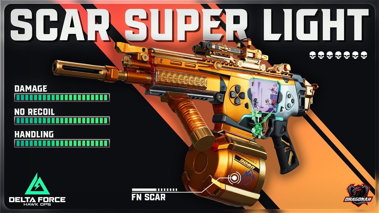 SCAR SUPER LIGHT META LOADOUT DEADLY & LIGHTNING-FAST | HƯỚNG DẪN MOD SÚNG | DELTA FORCE | DRAGONAK