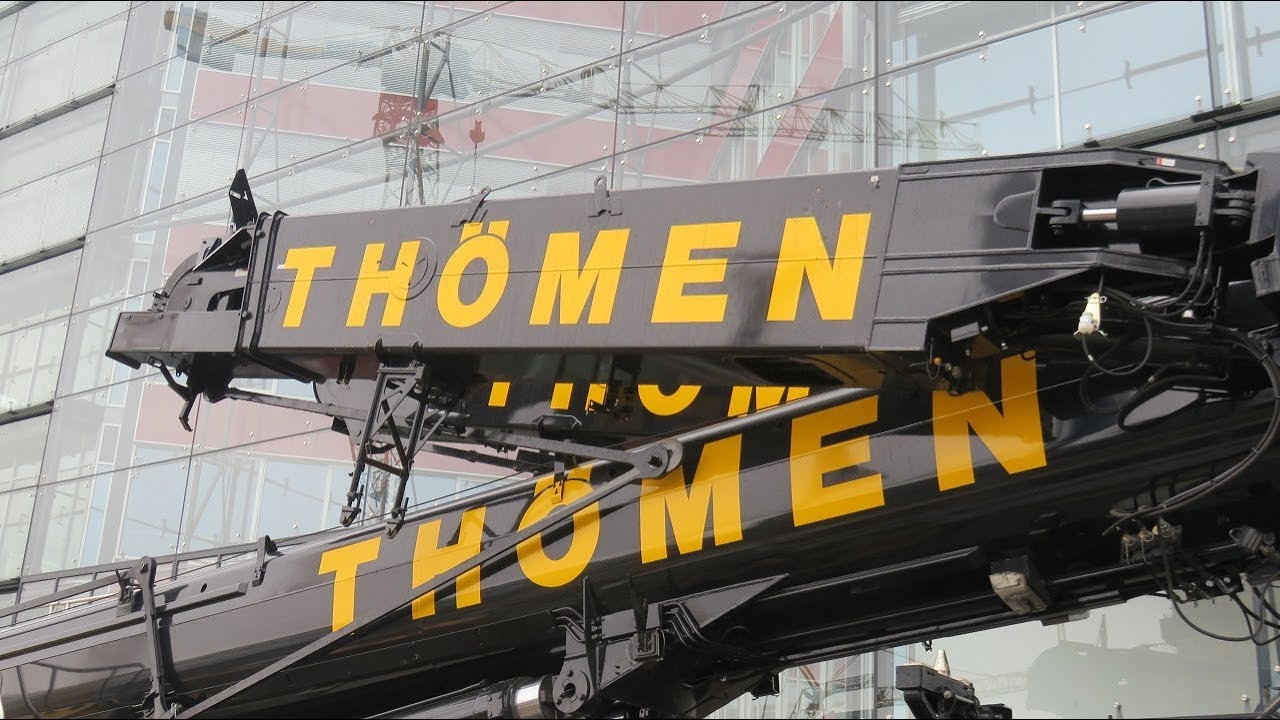 Soeren66 - LIEBHERR LTM 1400-7.1 von Thömen beim Aufbau eines 180 EC-H, Teil 1