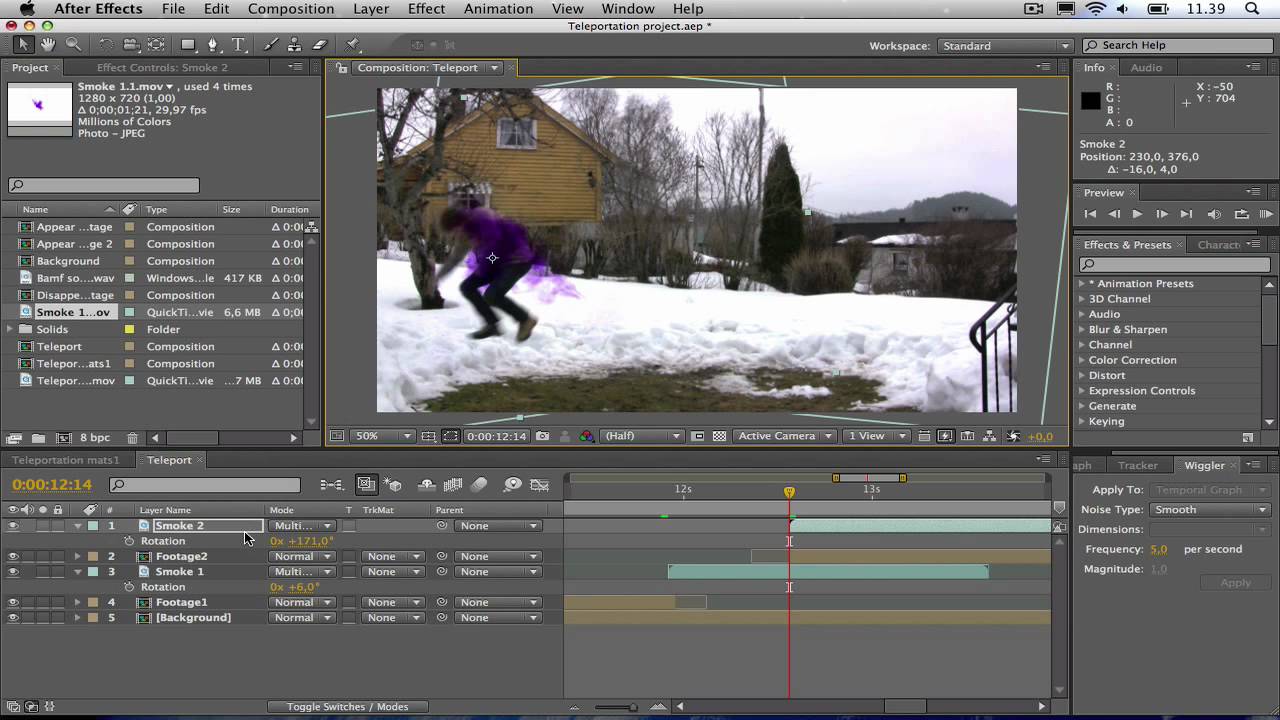 Nightcrawler teleportation After Effects tutorial