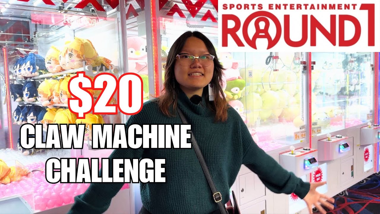 How much can I WIN with $20 - Round 1 Claw Machine Challenge | Winning Anime Figures