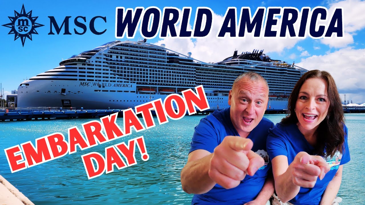 Embarkation Day on MSC World America | Room Tour, Food Review & First Impressions!