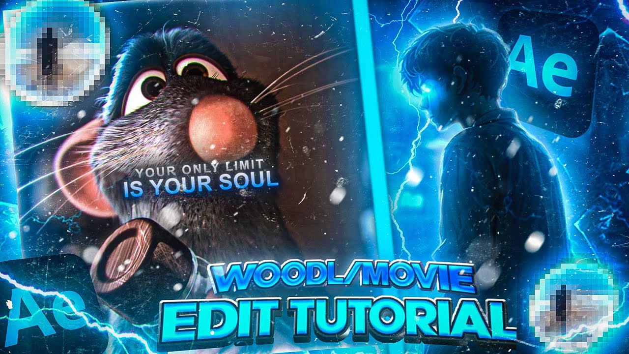 • How To Make a WOODL/MOVIE Edit on After Effects  | step by step tutorial •