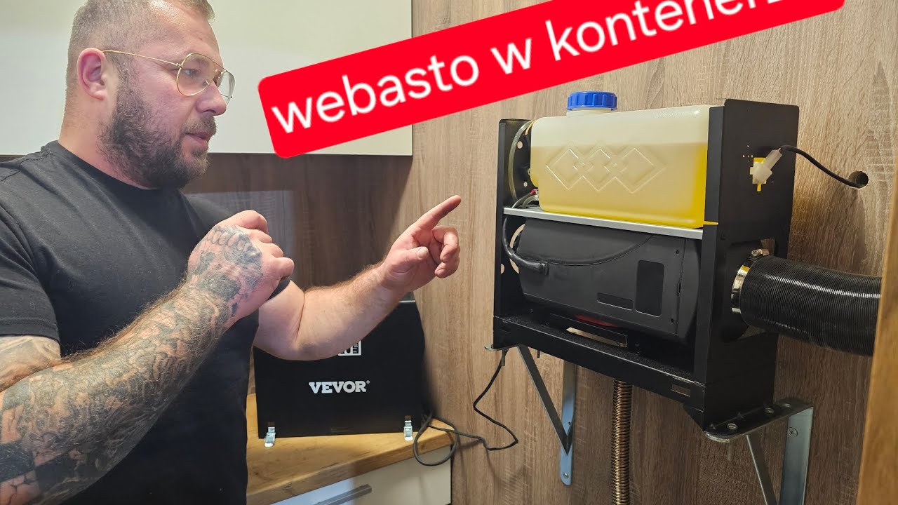 Test chińskiego webasta VEVOR w kontenerze