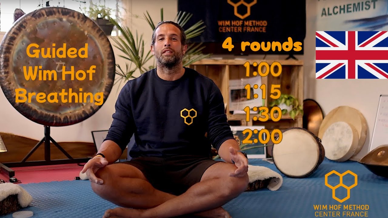 Wim Hof Method Guided Breathing | 4 Rounds | WHM Center France
