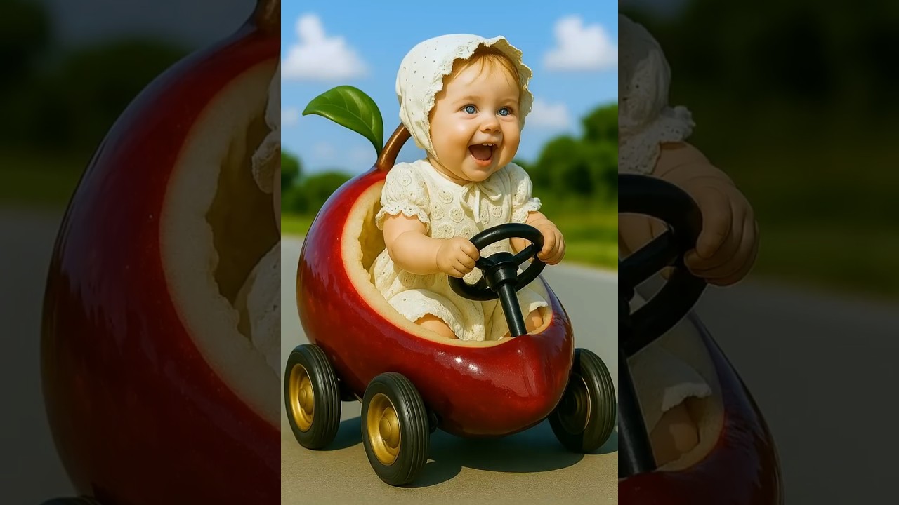 Sweet Ride Alert! Mini Wax Apple & Sugar-Apple Cars 💖🍎🍍