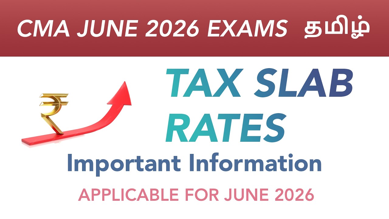 Direct Taxation Slab Rates for June 2026 Exams Amendments Tamil