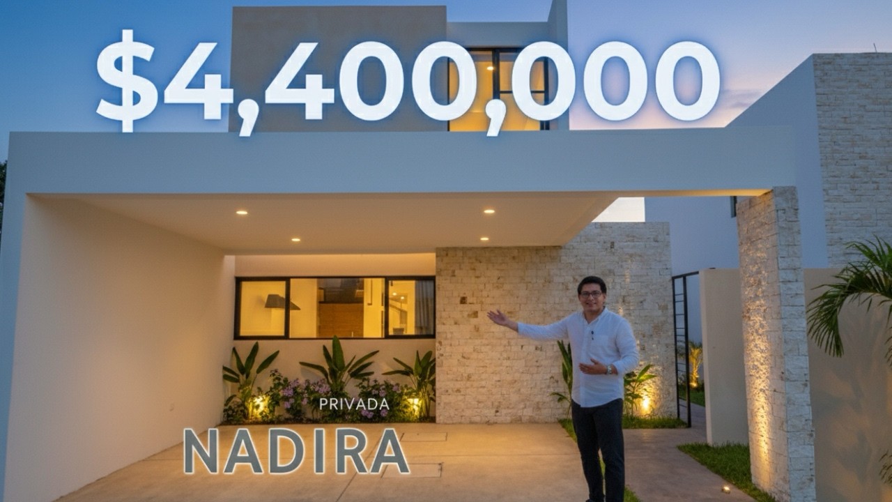 🇲🇽 CASA con UNA DISTRIBUCIÓN ELEGANTE en YUCATÁN | privada seguridad 24/7