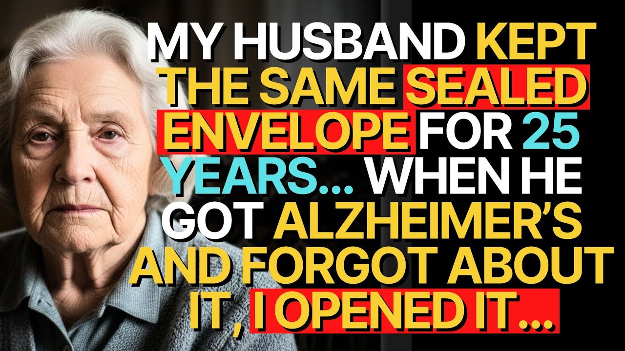 MY HUSBAND KEPT THE SAME SEALED ENVELOPE FOR 25 YEARS.... 👵🥀 A TRUE STORY ABOUT THIS GRANDMA