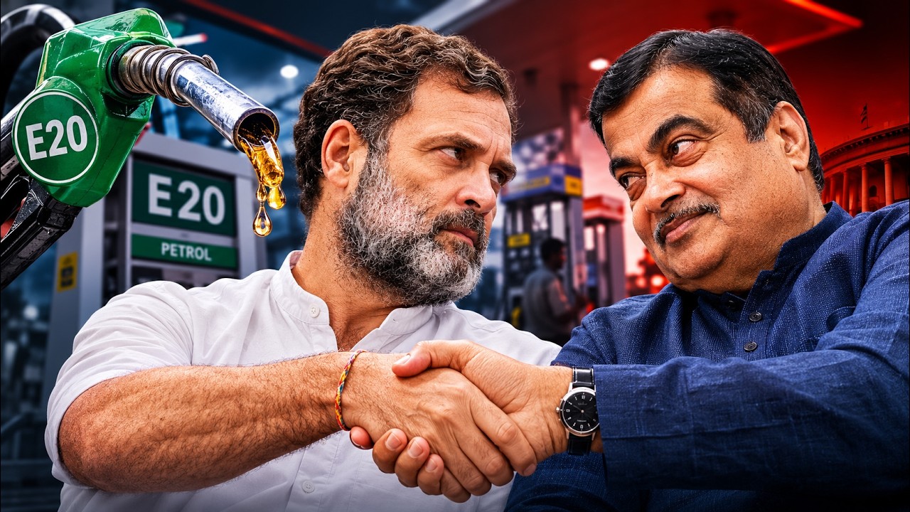 Rahul Gandhi and the Secret Politics of E20 Petrol | Nitin Gadkari & Ethanol Lobby