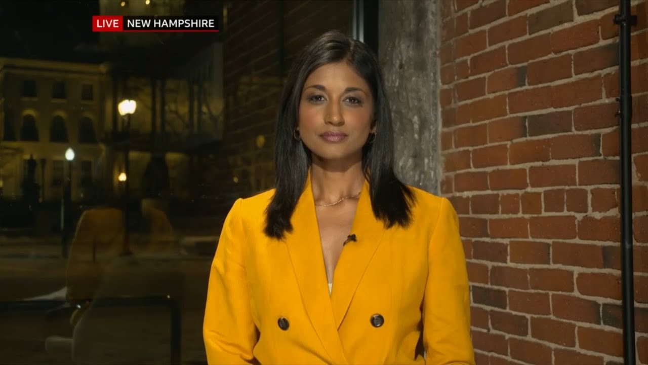 BBC News (with Sumi Somaskanda) from New Hampshire State House 02GMT - 23 January 2024