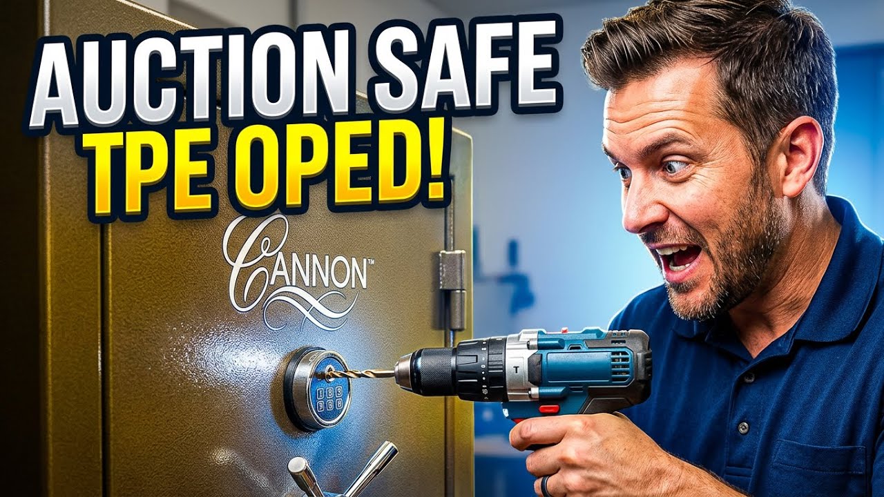 Crack open cannon gun safe, customer got it on auction. #storgeware #auction #storage #safelockout