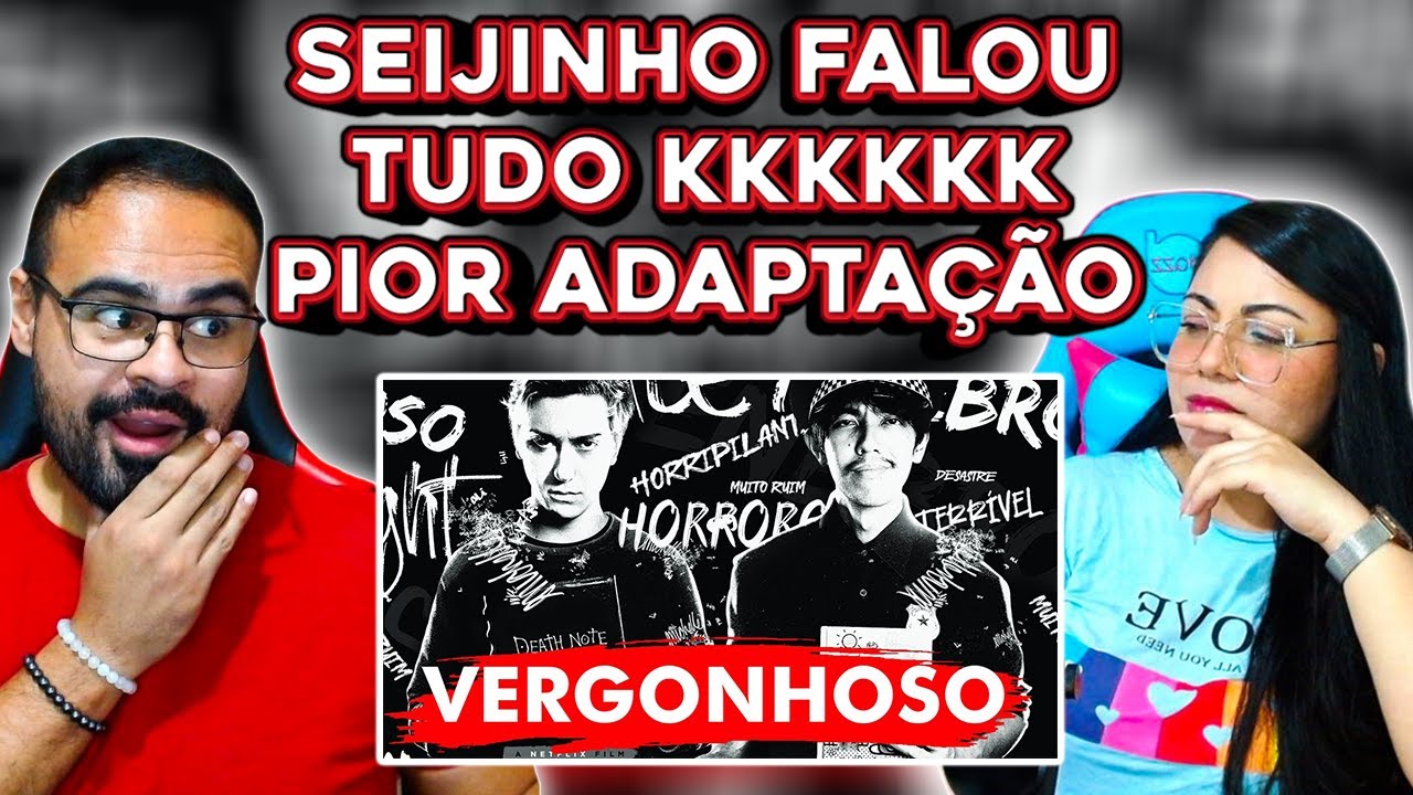 REACT Seijinho | Death Note da Netflix é a pior adaptação que eu já vi