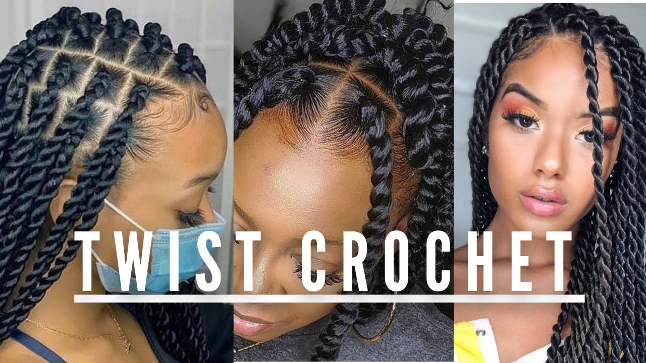 COMO HACER LAS TRENZAS AFRICANAS TWIST CON CROCHET SUPER FÁCIL 😍 #trenzasafricanas  #trend  #twist