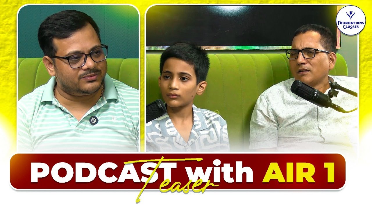 Podcast with AIR 1 Ridan | RIMC Topper Exclusive Talk | Teaser | Foundations Classes