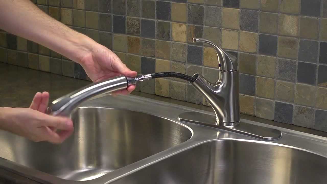 Installing a 1-Handle Pull-out Kitchen Faucet - Shelton Collection
