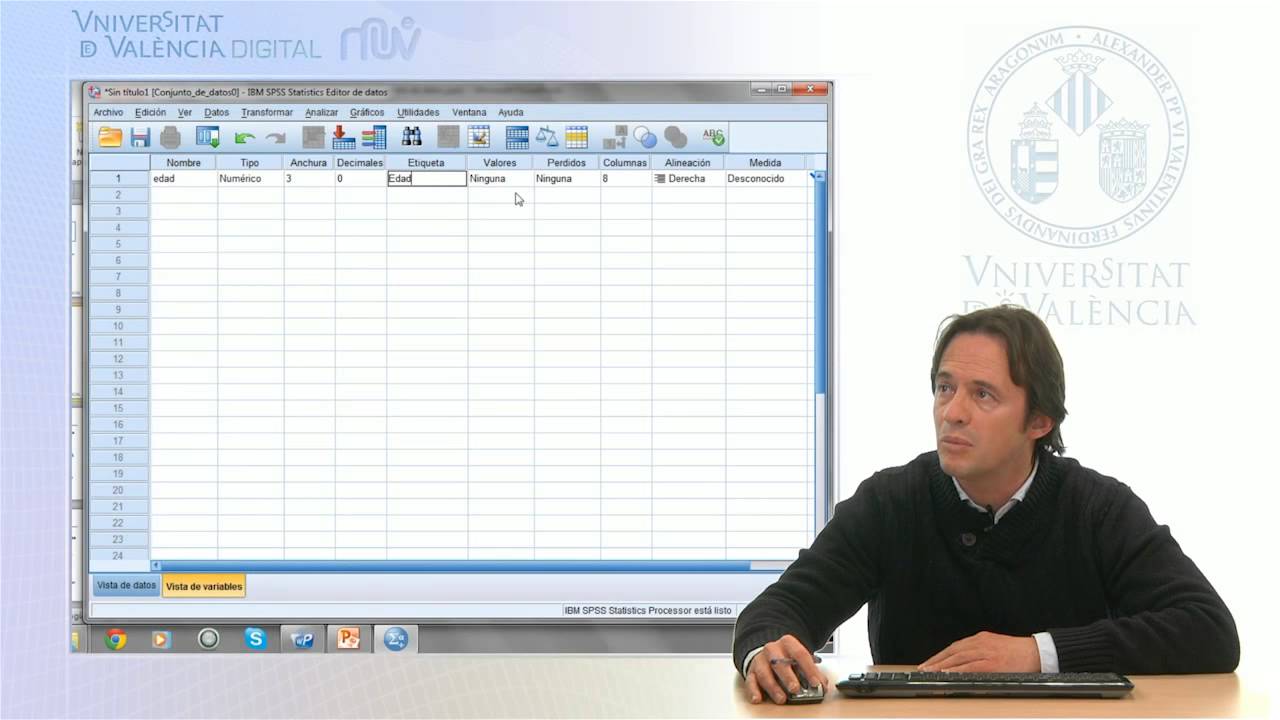 SPSS v19.0: Introducción de datos
