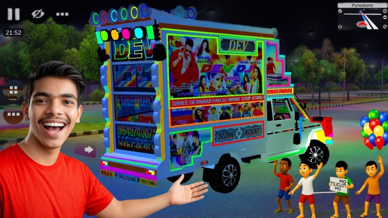 Big loading dj pickup game,, loading dj pickup gameplay,, Bus simulator Indonesia, Bollywood DJ song