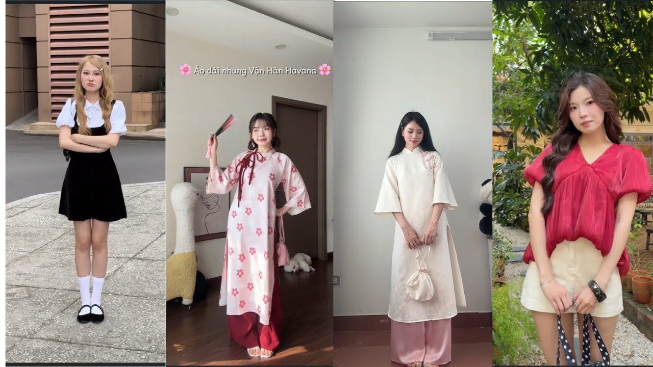 [Shopee Haul] Tổng Hợp Outfit Mặc Tết :  Áo Dài , Đầm Váy  cho các nàng 🐳💕💕