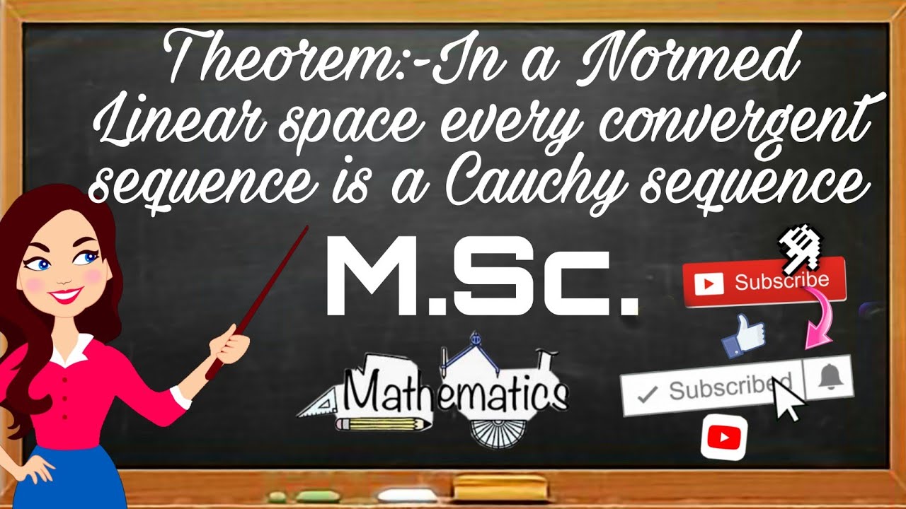 In a Normed linear space every convergent sequence is a Cauchy sequence