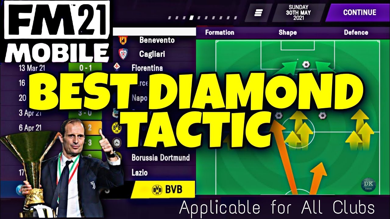 Football Manager 2021 MOBILE - BEST DIAMOND TACTIC