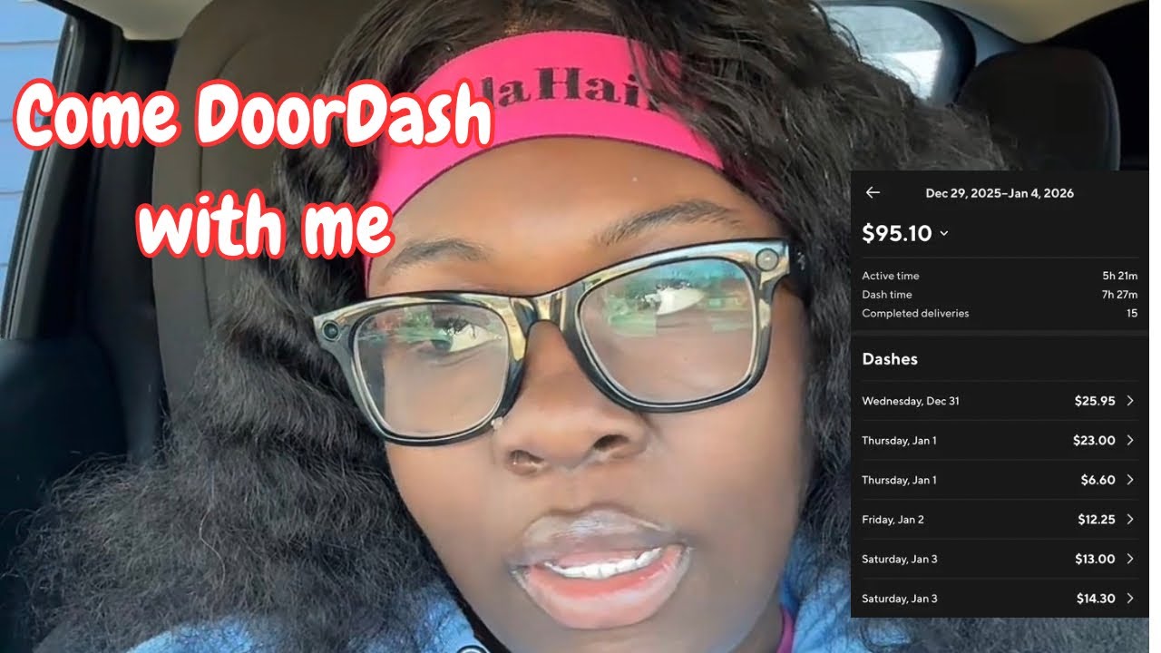 Short Video | Come DoorDash with me plus how much I made💕💕