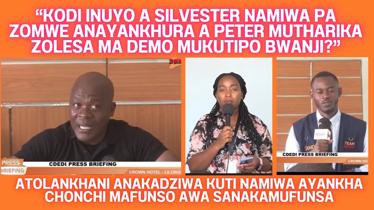 ATOLANKHANI LERO ADABWA NDIZOMWE WAYANKHA NAMIWA ZOKHUNZA SPEECH YA PETER MUTHARIKA YOLESA MA DEMO