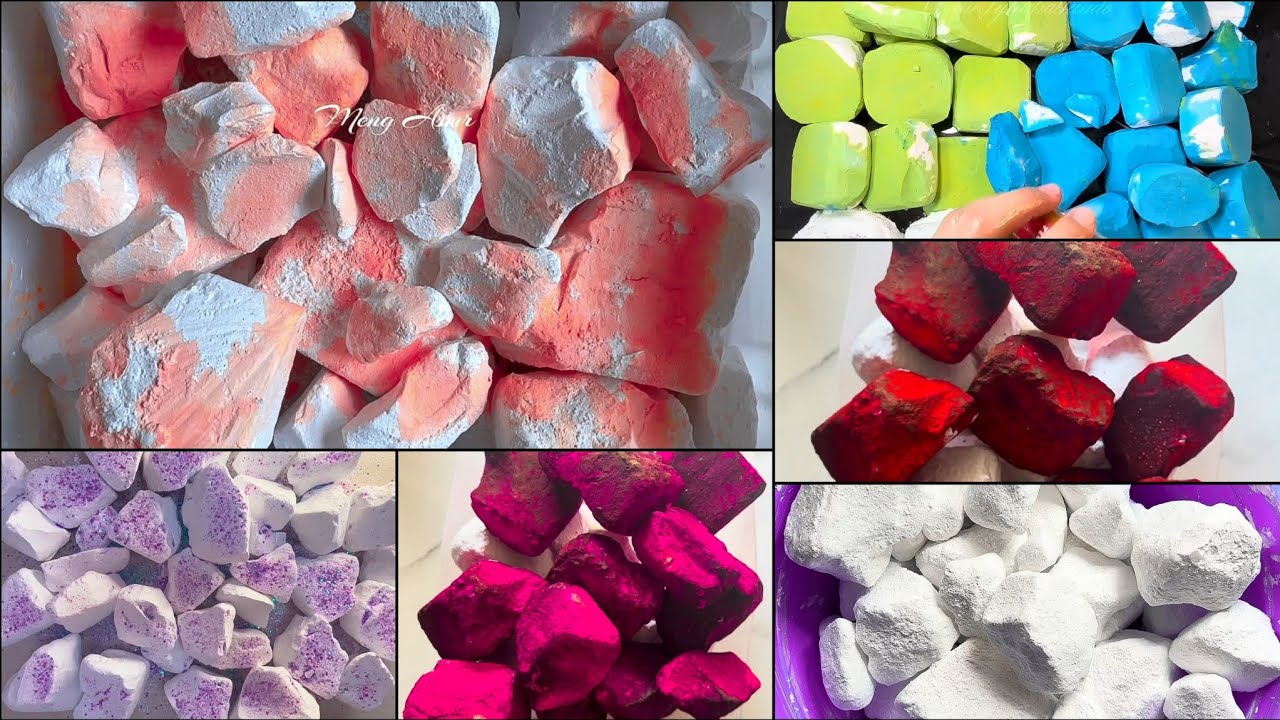 Soft Buttery Jumbo Gymchalk Crush Edit Compilation 🌈| Non Stop Dyed and Plain Fresh Gym Chalk Crush