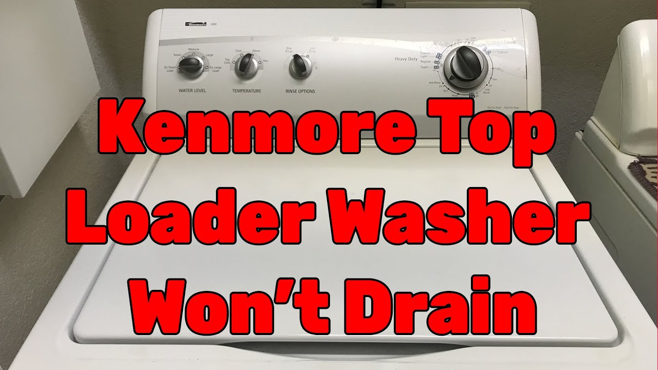 Kenmore Washer Fills with Water then Stops