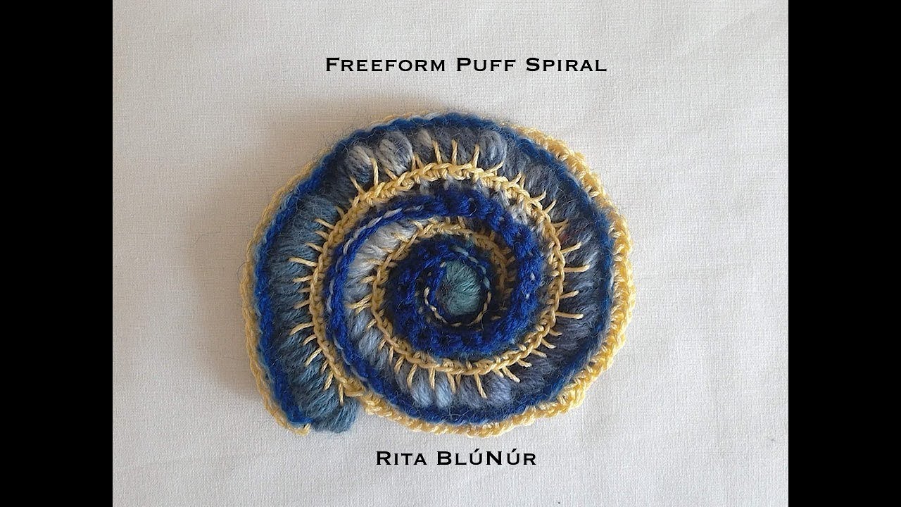 SPIRALI PARTICOLARI UNCINETTO: FREEFORM PUFF SPIRAL- TUTORIAL