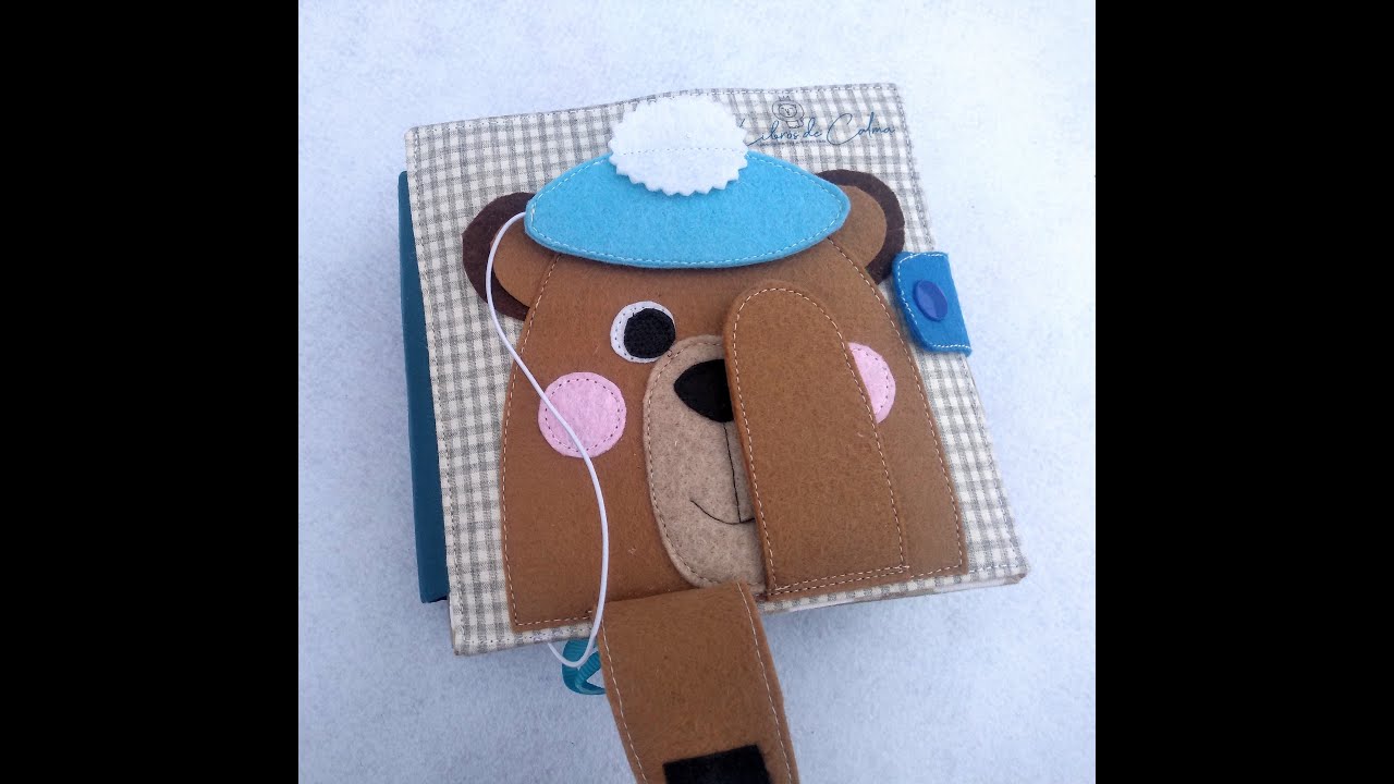 Minibook 9 - Quiet book, libro de tela y fieltro, libro tranquilo, libro didáctico, MOntessori