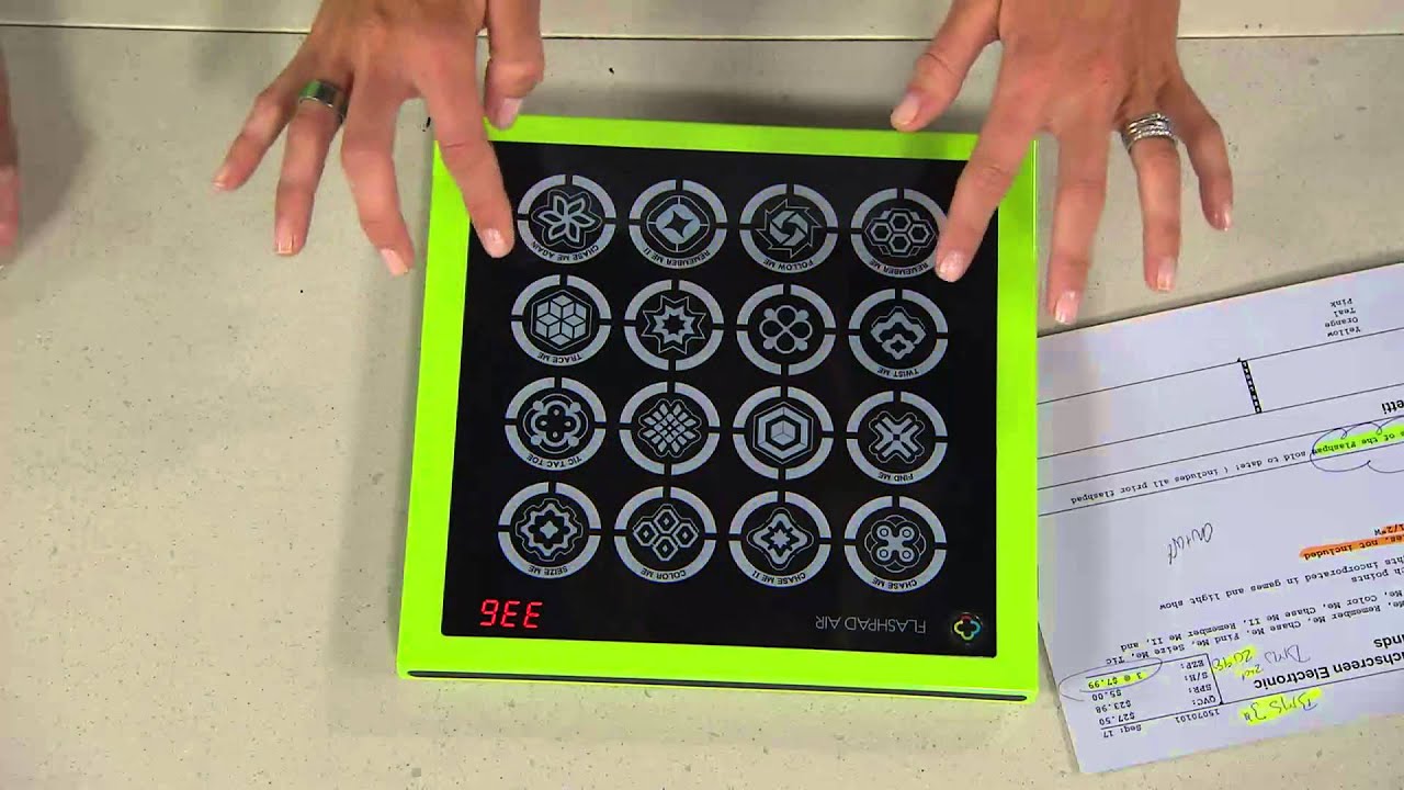FlashPad Air Touchscreen Electronic Game with Lights & Sounds with Kerstin Lindquist