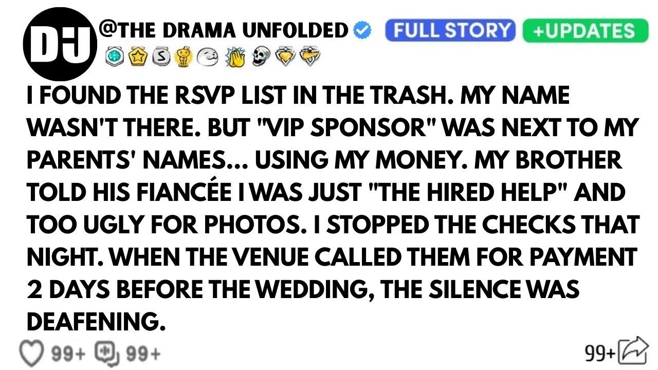 My Brother Thanked Me By Removing My Name From His Wedding Even Though I Had Paid His Tuition For
