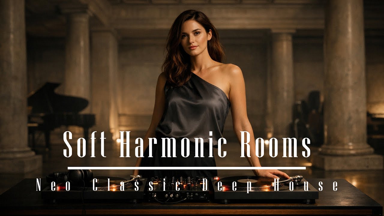 Soft Harmonic Rooms - Neo Classical Deep House for Coffee & Focus - commaik music
